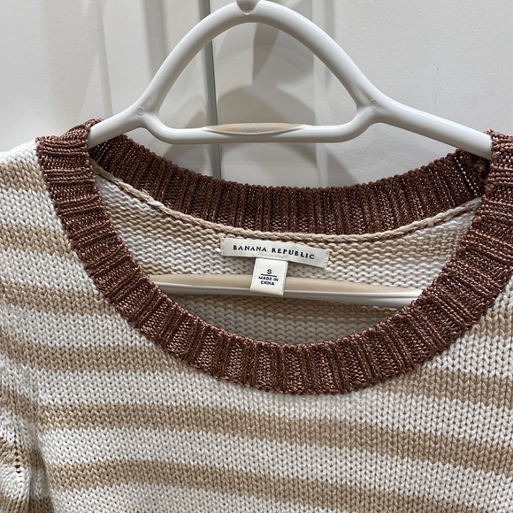 Banana Republic striped cotton sweater size S - Picture 2 of 5